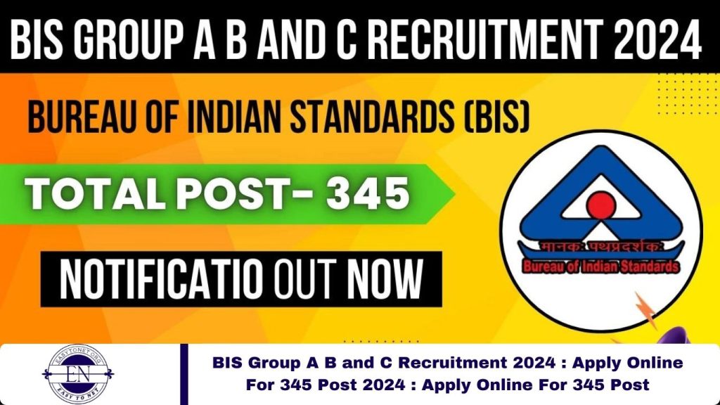 BIS Group A B and C Recruitment 2024