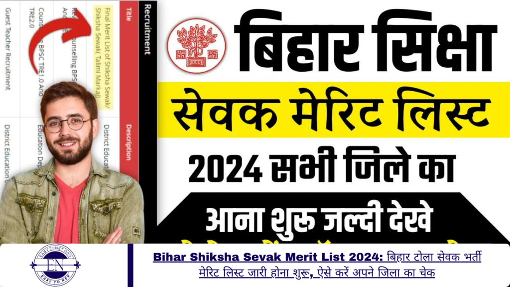 Bihar Shiksha Sevak Merit List 2024