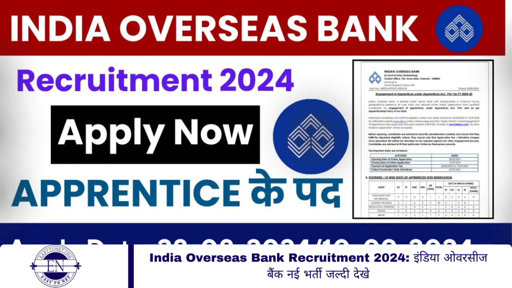 India Overseas Bank Recruitment 2024