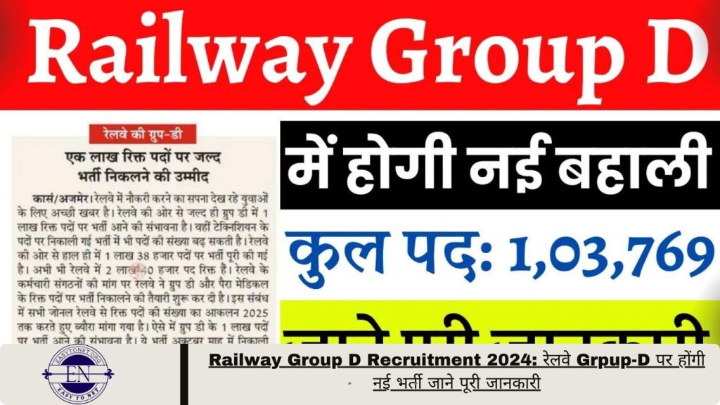 Railway Group D Recruitment 2024