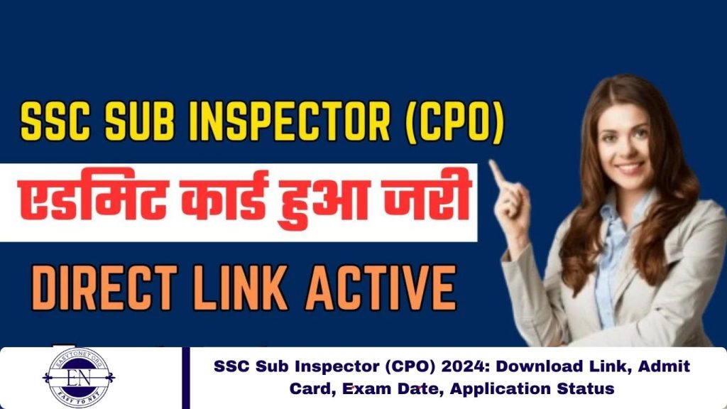 SSC Sub Inspector (CPO) 2024