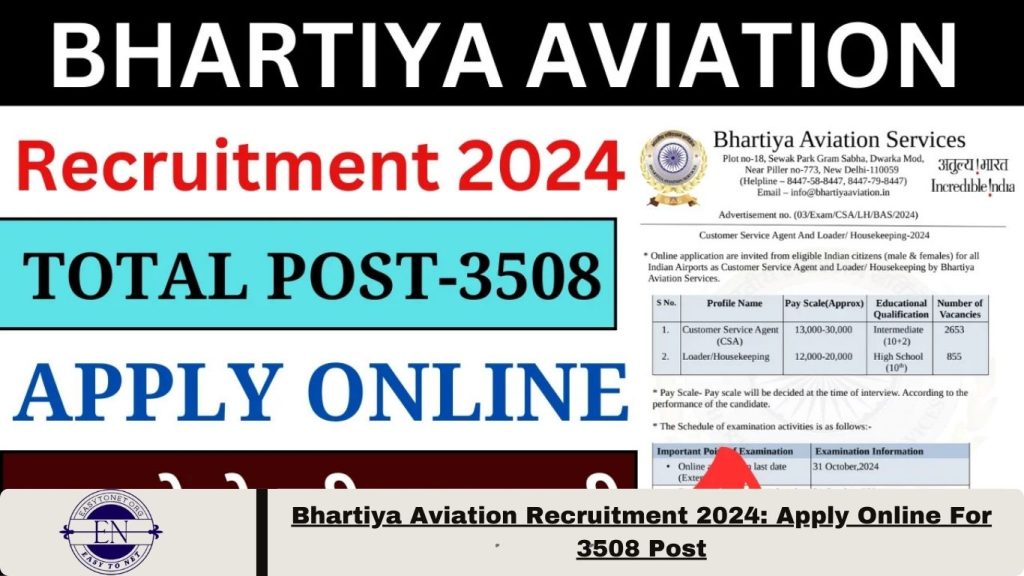 Bhartiya Aviation Recruitment 2024