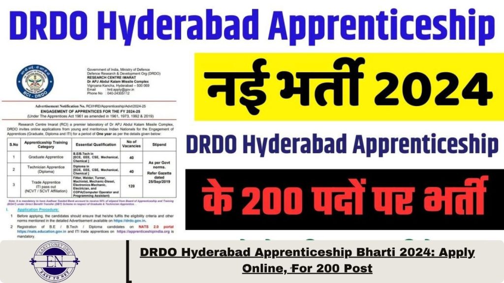 NIDRDO Hyderabad Apprenticeship Bharti 2024ACL AO Recruitment (1)